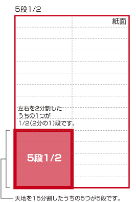 新聞広告5段1/2