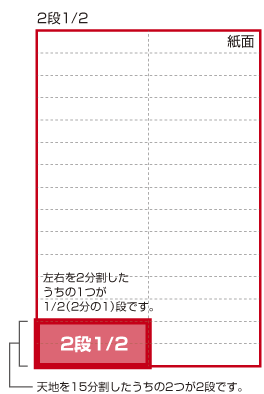 新聞広告2段1/2